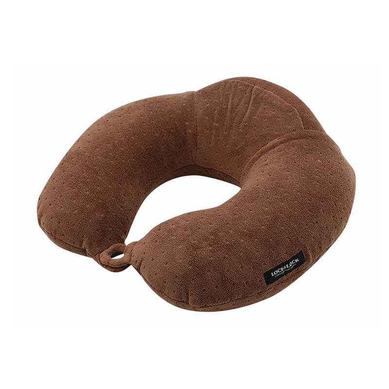 Gối K&ecirc; Cổ Locknlock Velvet, 280X280Mm - 2 M&agrave;u (N&acirc;u, X&aacute;m)- LTZ852 image number null